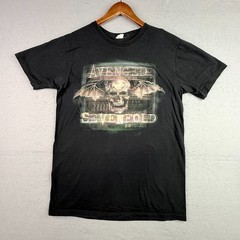 Vtg Avenged Sevenfold Bay Island Sportswear Mens Large Black Graphic Shirt Rock