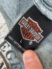 Groves Harley Davidson Classic Motorcycles Winchester Va Blue Mineral Wash Sz L