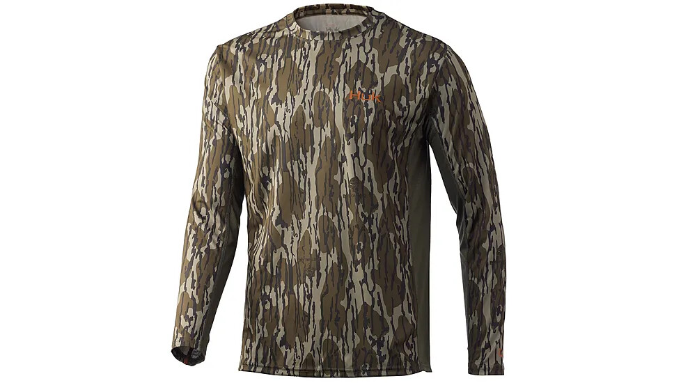 HUK Icon X Mossy Oak Bottomland Long Sleeve H1200453-922- CHOOSE YOUR SIZE!