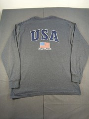SUNA USA Hawaii T-shirt Blue Men’s XL Long Sleeve