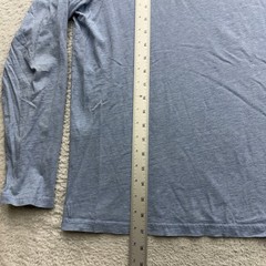 Polo Ralph Lauren Mens Hooded T-Shirt Light Blue Heather Cotton Long Sleeve L