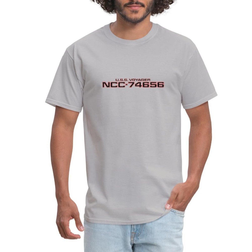 NCC 74656 Voyager Starship Exploration Art Men’s T-Shirt
