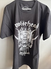 New MOTORHEAD ENGLAND Smoking Snaggletooth Black T-Shirt Size XL