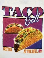 TACO BELL BETTER AT BELL Employee Work Mexican Vacation FoodAdult T-shirt NWOT S