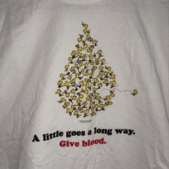 American Red Cross Woodstock T Shirt 2025 Sz. Adult S Peanuts, Snoopy