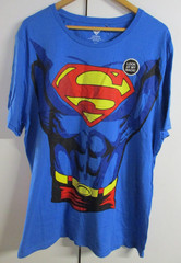 DC Comics Superman Costume T-Shirt with Detachable Cape – Men’s Size 3XL – BNWT