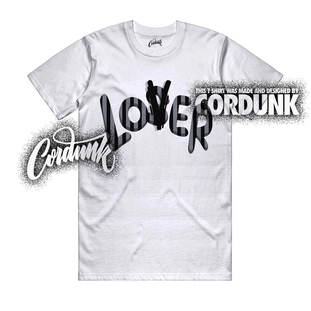 10 OG Steel White Black Light Steel Grey T Shirt Match LOVER