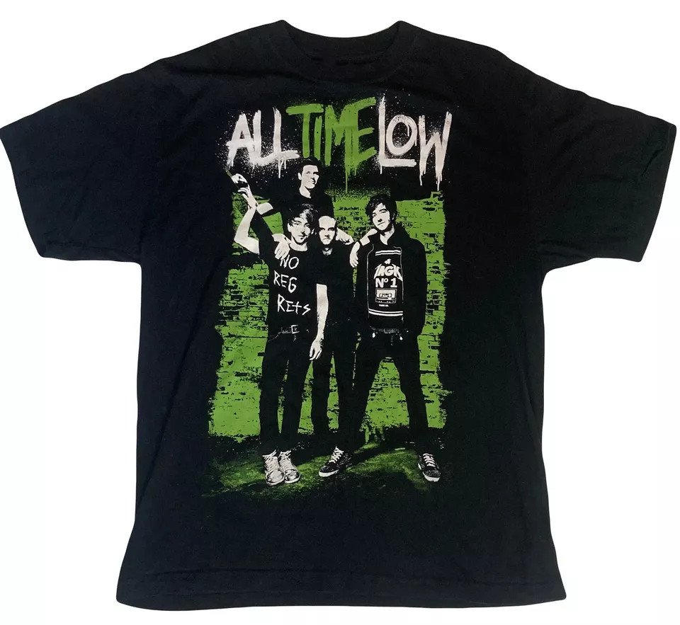 All Time Low Rock Band Black T-Shirt Short Sleeve AC3061