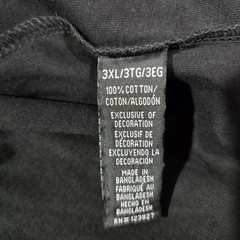 New Vetements Mens Size 3XL Black T Shirt By Drill Clothing $58