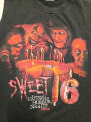 Universal Studios Halloween Horror Nights 2006 Sweet 16 Clowns Graphic T Shirt L