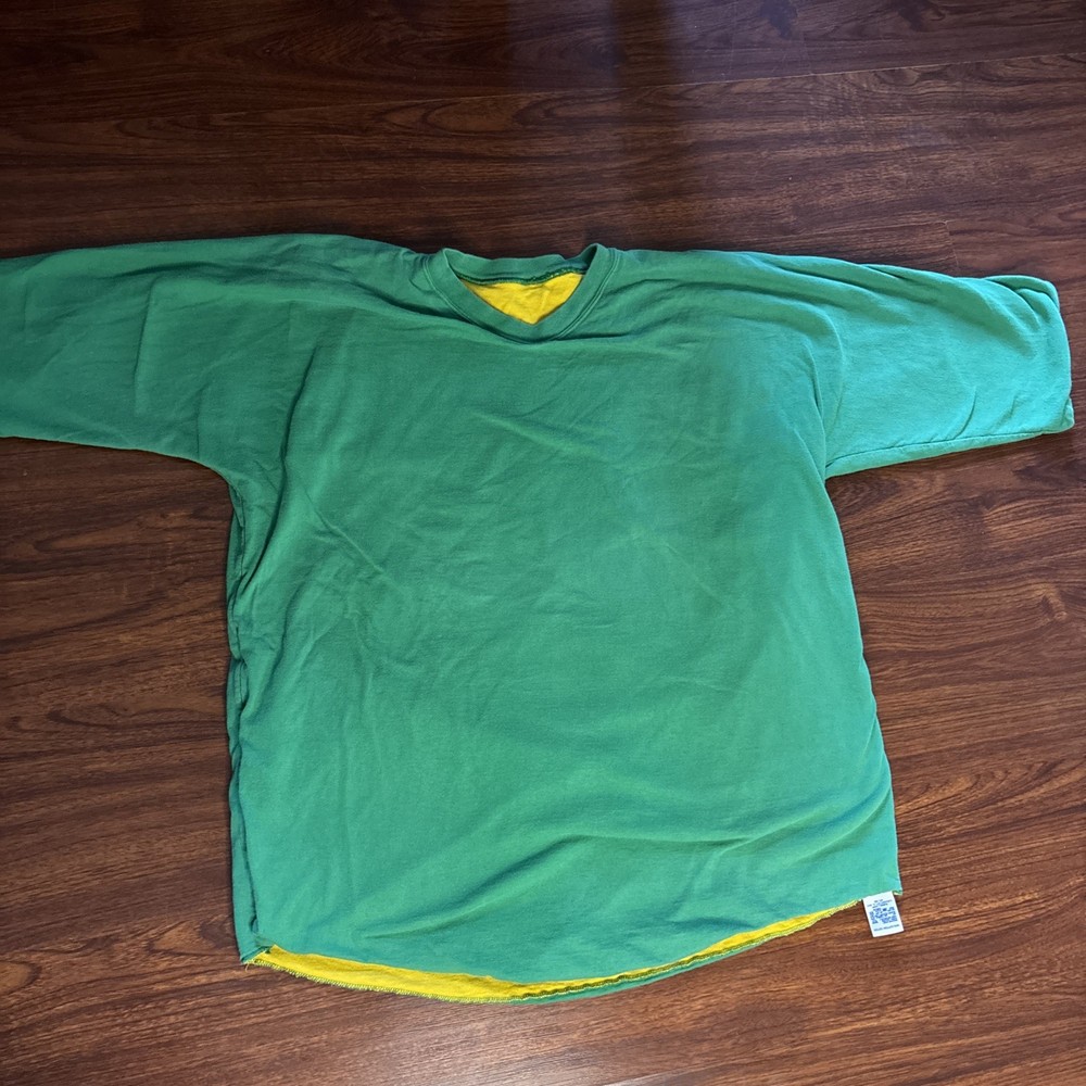 Vintage Russell Athletic Two Tone Double Face T-Shirt Size XL 80s 90s