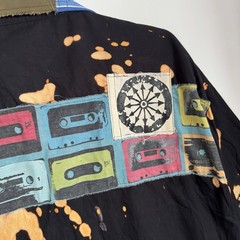 Levellers Custom Shirt Size 3XL Short Sleeve Black 19.5” Collar Punk Handmade