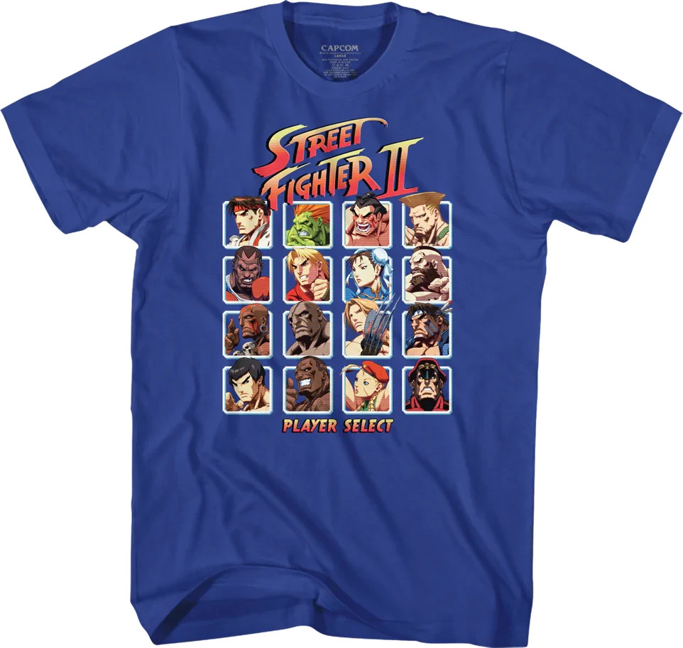 Street Fighter Games T-Shirt 180 GSM | 100% Cotton DTG Print