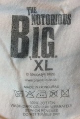 NOTORIOUS B.I.G. / BIGGIE SMALLS AND PUFF DADDY MEN’S PHOTO T-SHIRT- SIZE XL