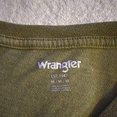 Wrangler Medium All Terrain Gear Men’s Green Graphic Crew Neck Tee