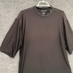 Nike Golf Shirt Mens Sz L Black Crewneck Vintage Y2K Short Sleeve