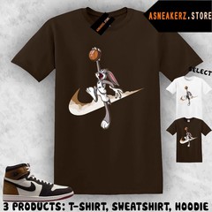 Shirt Matching AJ 1 High Love Letter Match Sneaker Just Dunk It Bugs T-Shirt