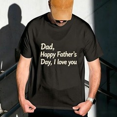 Father’s Day Custom Name Image Tee Warm Gift For Beloved Dad Daily Wear Shirt