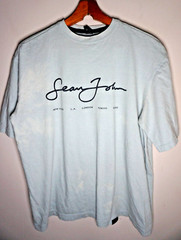 Vintage Y2K Sean John T Shirt Large Mens Rap Hip Hop NYC Tee Baby Blue