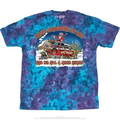 Happy Christmas T-Shirt Liquid Blue