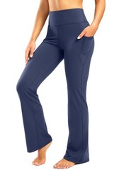 28″/30″/32″/34″ Inseam Women’s Bootcut Yoga Pants Long Bootleg High-Waisted F…
