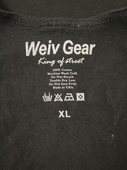 Weiv Gear King Of Street Killafornia Mens Black Tank Shirt Sz XL Sleeveless USA