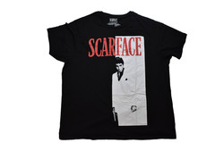 Scarface Mens Scarface Movie Poster Graphic Black Shirt NWT 2XL (50-52)