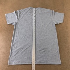 Next Level Adult Large Heather Gray Cotton Short Sleeve Crew Neck T-Shirt New