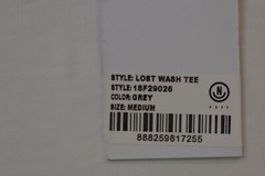 Neff Mens I’m Totally Lost Wash Gray Tee Shirt NWT M
