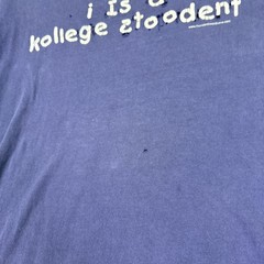 Delta Shirt Mens XL Blue I Is A Kollege Stoodent Graphic Tee Funny College