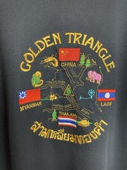 Vintage Golden Triangle XXL Men’s Black T Shirt Streetwear