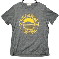 Table Mountain Capetown “Wonder of Nature” T-Shirt Charcoal Heather Gray Small