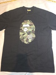 A Bathing Ape Ape Head Logo Graphic Cotton Shirt Mens Medium