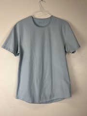 Bylt Drop Cut Lux Pocket Shirt S/S Mens Lt Blue Stretch Performance Basics Large