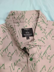 Sorry I Was Trapping Men’s Grey Shirt & Drawstring Shorts Size L New