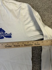 Reel Legends Shirt Mens Medium White Long Sleeve Graphic Tuna Fish Fishing Logo