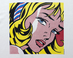 Vintage 1990s Roy Lichtenstein Girl With Hair Ribbon Shirt Size XL