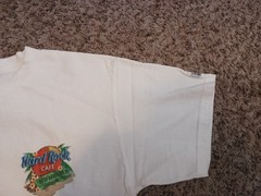 Vintage Hard Rock Cafe Honolulu Heavy Tee T Shirt Size L White Surfboard 90s