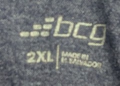 Men’s BCG Football Graphic T-Shirt Short Sleeve Blue-Gray Size 2XL