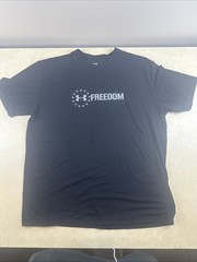 Under Armour Men’s Freedom Banner Flag Graphic T-Shirt Black Men’s 2XL