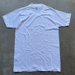 Vintage 80’s Fruit Of The Loom Blank T-Shirt White Undershirt Size Medium 38-40