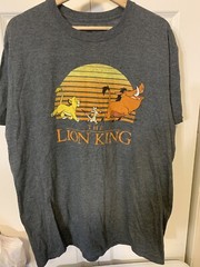 Rare Disney The Lion King Mens Sz XL Simba, Timon, & Pumbaa Hakuna Matata TShirt