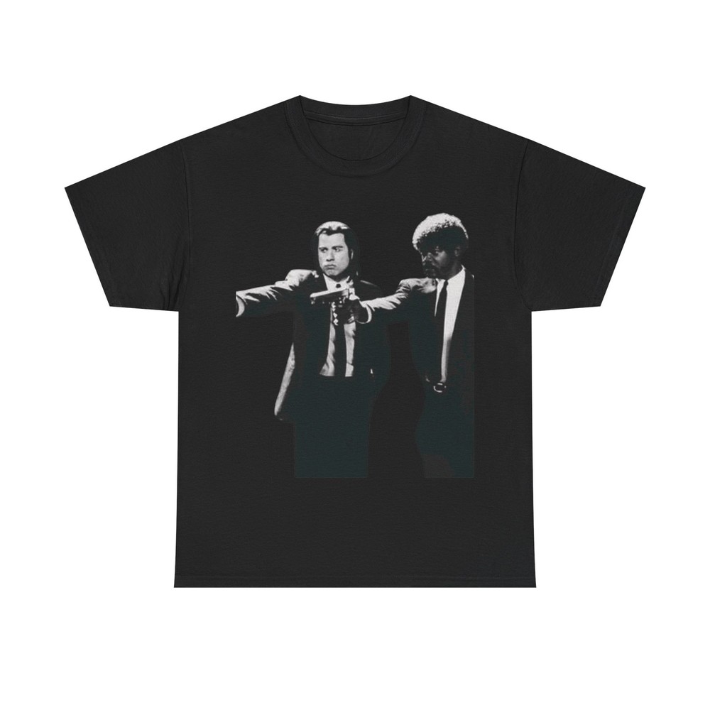 Classic Movie Cast Scene Graphic Tee, Unisex Heavy Cotton Tee Retro Movie