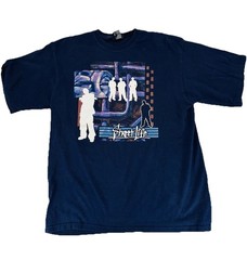 Vintage 2000s Y2K No Boundaries Street Life Hip Hop Rap Shirt Size Large