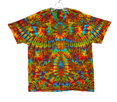 Tie Dye Shirt | Rainbow Tribal Phoenix | Handmade | Unisex | Tall | Women’s