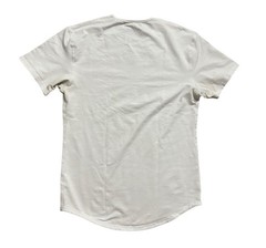 Bylt Shirt Mens Size Medium White Drop Cut Short Sleeve Crew Neck Tee Midweight
