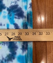Gildan Heavy Cotton Tye Dye T Shirt Size 2XL Teal Blue Yellow Green Distressed
