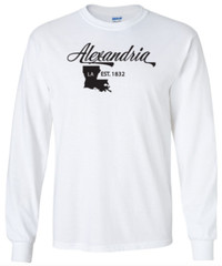 Alexandria Louisiana T-Shirt Long Sleeve Graphic tee