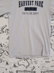 Badger Sport Harvest Park Phys Ed Dept T-Shirt Men’s Size S Gray Short Sleeve
