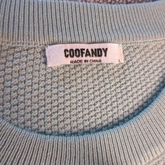 Coofandy Large Waffle Knit Lot of 3 t-shirts Green, Blue, Grey Viscose/Poly